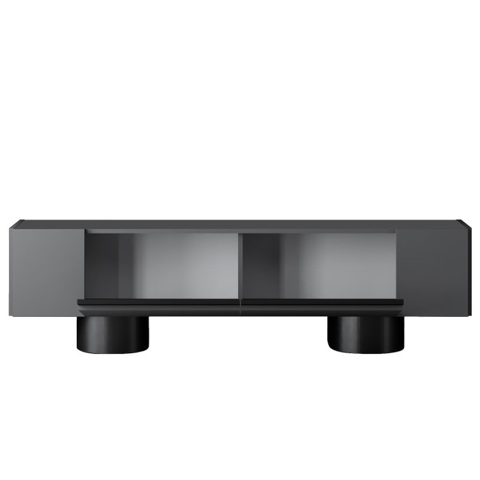 Hanah Home Bohem Soporte para TV Antracita y Negro Hanah Home Bohem Soporte para TV Antracita y Negro